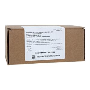 Administration Set Non-Coring 90 Degree Huber 22 Gauge 1" Priming...