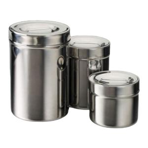 Forcep Jar Stainless Steel Silver 0.5L, 12 EA/BX