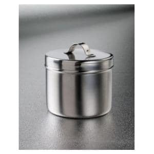 Ointment Jar Stainless Steel Silver 8oz, 12 EA/BX