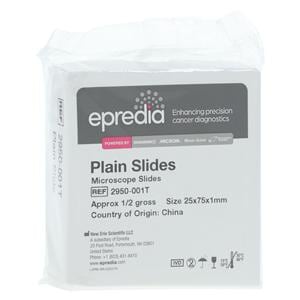 Plain Microscope Slide 3x1" Clear 72/Box, 20 BX/CA