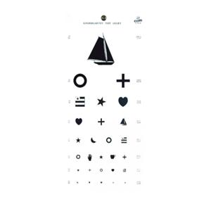Snellen Letters 22x11" Vision Chart Ea