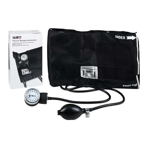 Patricia Aneroid Sphygmomanometer Black Latex Thigh Dial Display...