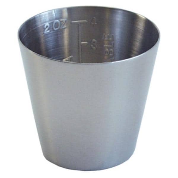 Medicine Cup Stainless Steel Silver 2oz