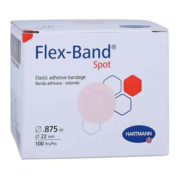 Flex-Band Spot Bandage Fabric 7/8" Flesh Sterile 100/Box, 24 BX/C...