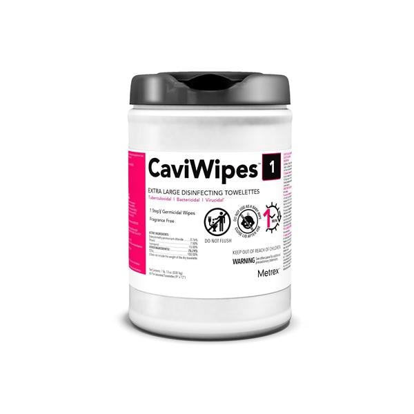 Towelette Disinfectant CaviWipes1 X-Large 9 in x 12 in 65/Can, 12...