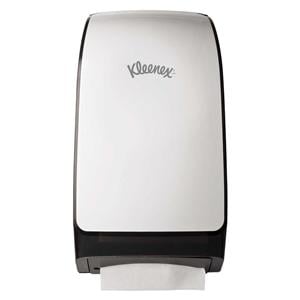 Kleenex Premiere Folded Towel Dispenser White Plastic Wall Mount...