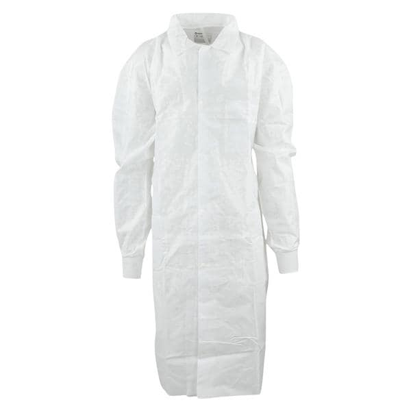 Universal Precautions Lab Coat 3 Layer SMS Back Vent Knee Length...
