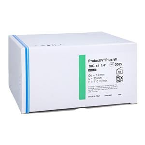 Jelco Protectiv Plus IV Catheter 18 Gauge 1-1/4" 110mL/Min OCRILO...