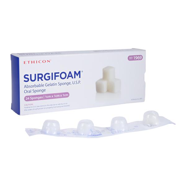 Surgifoam Hemostatic Gelatin Sponge 1x1x1cm Oral
