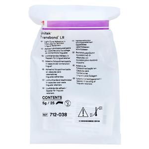 3M Transbond LR Orthodontic Adhesive 0.2 gm Light Cure Capsules 25/Bx