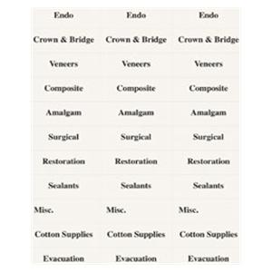 Procedure Tub ID Labels Clear 2/Pk