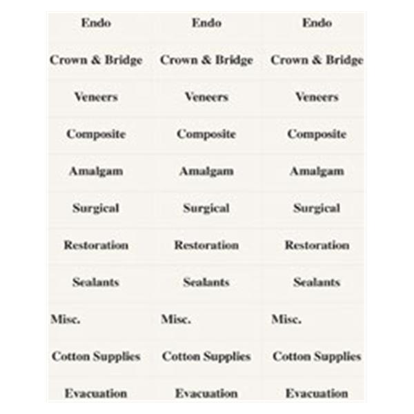 Procedure Tub ID Labels Clear 2/Pk