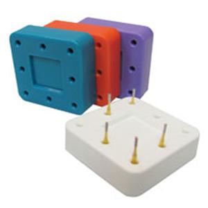 Bur Block Magnetic Microban 8 Hole Blue Ea