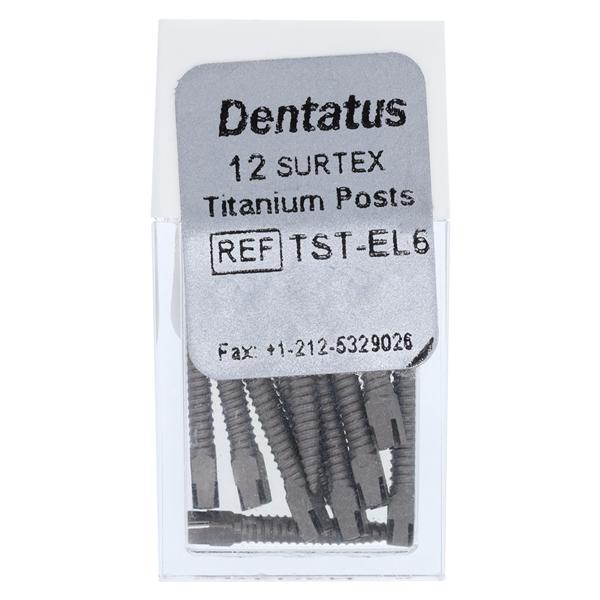 Surtex Posts Titanium 1.8 mm Parallel Sided & Tapered End EL6 12/Bx