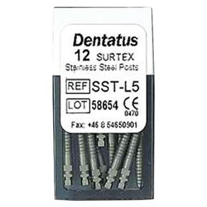 Surtex Posts SS Refill Long 1.65 mm Parallel Sided & Tapered End L5 12/Bx
