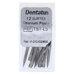 Surtex Posts Titan Refill 11.8 mm 1.65 mm Parallel Sided & Tapered End L5 12/Bx