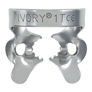 Ivory Rubber Dam Clamp Winged Size 2AT Ea