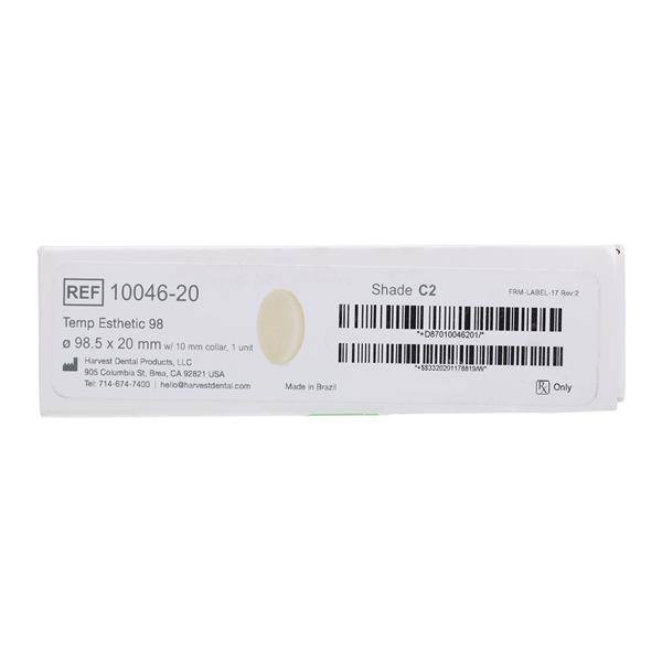 Temp Esthetic 98 PMMA Disc C2 98.5x20 Ea