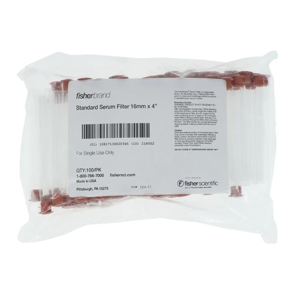 Serum Filter 16mmx4" 100/Package