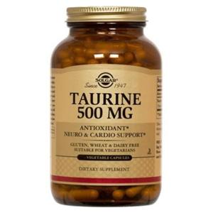 Taurine Supplement Vegicaps Vegetarian/Kosher 500mg 100/Bt