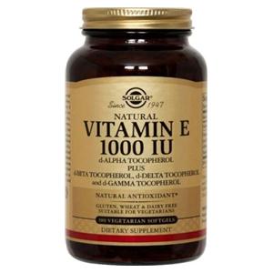 Vitamin E Supplement Softgels Vegetarian 1000IU 100/Bt