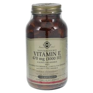Vitamin E Supplement Softgels 1000IU 100/Bottle