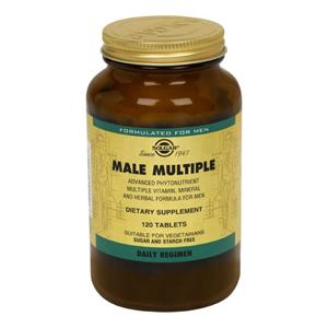 Male Multiple Supplement Tablets Vegetarian 120/Bt