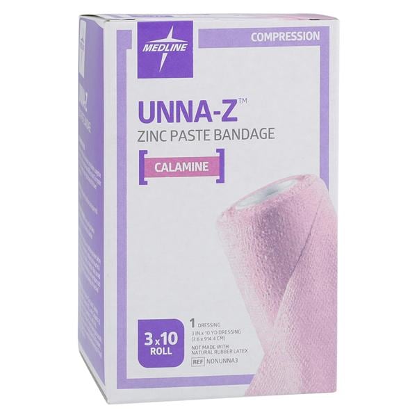 Unna Boot Bandage Zinc Paste/Calamine 3"x10yd Ea