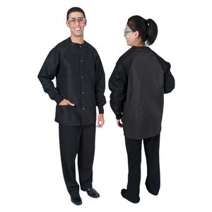 Protection Plus II Jacket 3 Pockets Long Tapered Sleeves 31.5 in Medium Black Ea