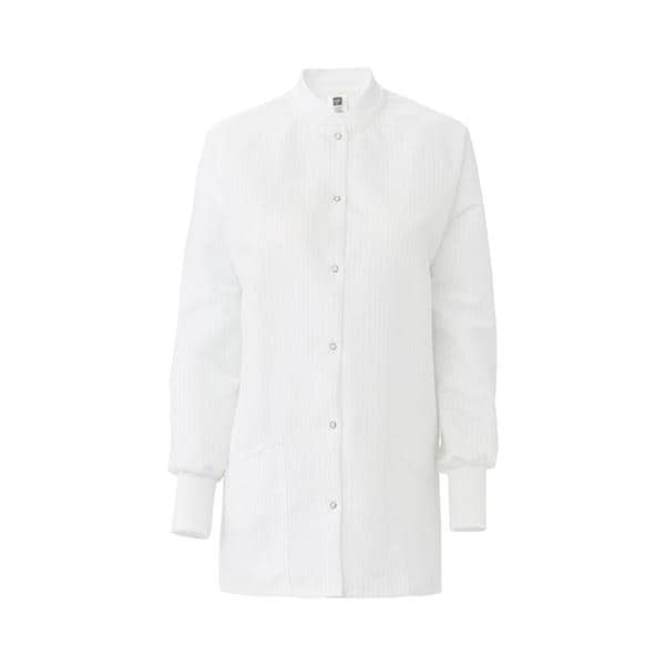 ResiStat Warm-Up Lab Jacket 2 Pockets Long Sleeves X-Large White Womens Ea