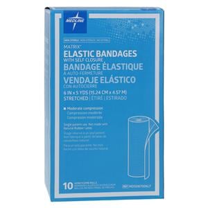 Matrix Stretch Bandage Elastic 6"x5yd 10/Box
