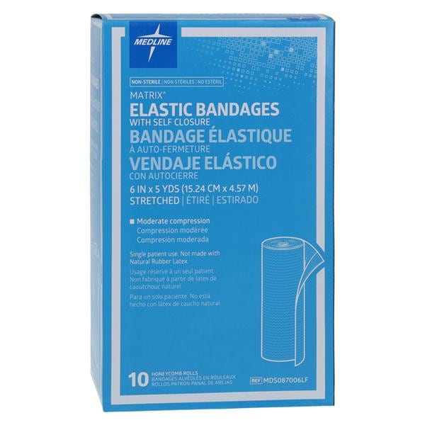 Matrix Stretch Bandage Elastic 6"x5yd 10/Box