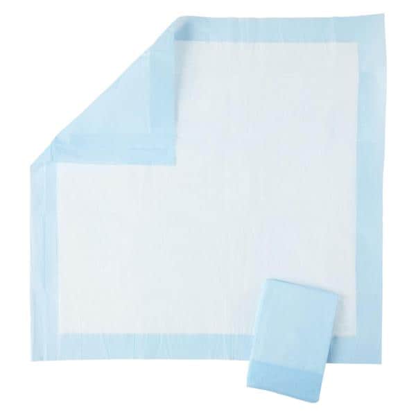 Protection Plus Incontinence Underpad Unisex 23x24" Light White/Blue 200/Ca
