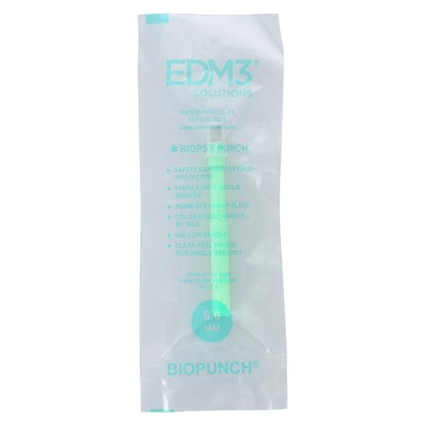 Biopunch Biopsy Punch 6mm Stainless Steel Blade Sterile Disposabl...