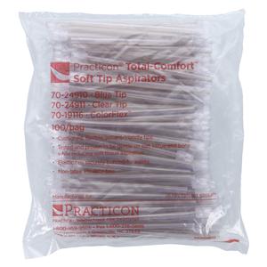 Total Comfort Hypoallergenic Aspirator Clear Clear Tip 100/Bg, 10 BG/CA
