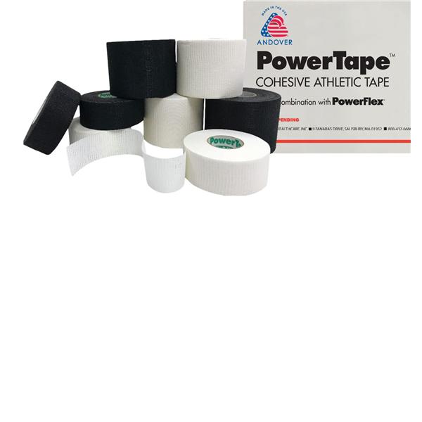 PowerTape Athletic Tape Synthetic Fiber 2"x15yd Black Non-Sterile 24/Ca
