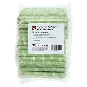 ECOtip HVE Tips Vented Green Renewable Resources 100/Bg