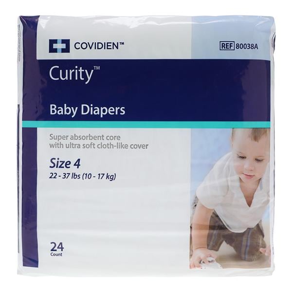 Curity Diaper Baby Heavy Size 4/Large 22-35lb 24/Pk