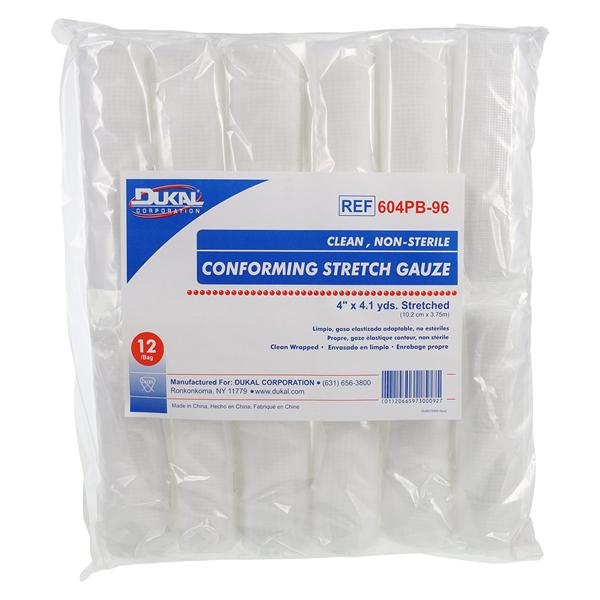 CleanWrap Conforming Bandage Gauze 4"x4.1yd Non-Sterile 96/Case