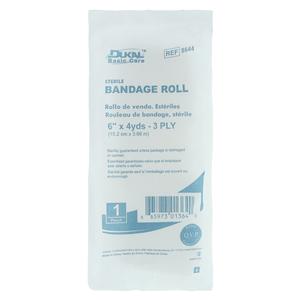Gauze Bandage Fluff 6"x4yd 3 Ply Sterile 48/Ca