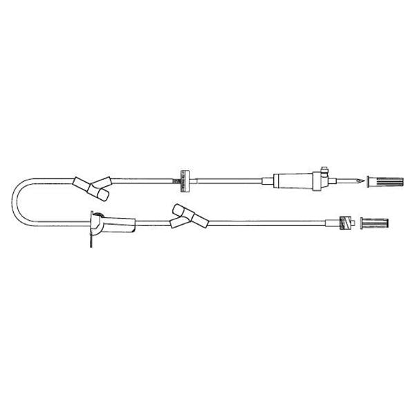 IV Extension Set 2 Y-Injection Sites 20 Drops/mL Priming Volume 1...