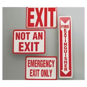 OSHA Sign Exit 10 in x 7 in Glow in the Dark Each