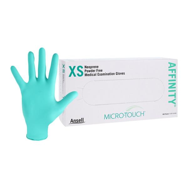 MICRO-TOUCH Affinity Neoprene Exam Gloves X-Small Standard Green Non-Sterile