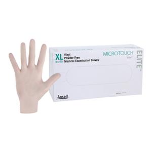 MICRO-TOUCH Elite Vinyl Exam Gloves X-Large Standard Cream Non-Sterile