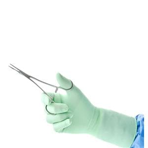 GAMMEX Non-Latex PI Green Polyisoprene Surgical Gloves 7.5 Standard Green, 4 BX/CA
