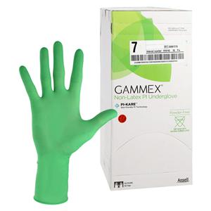 GAMMEX Non-Latex PI Underglove Polyisoprene Surgical Gloves 7 Standard Green