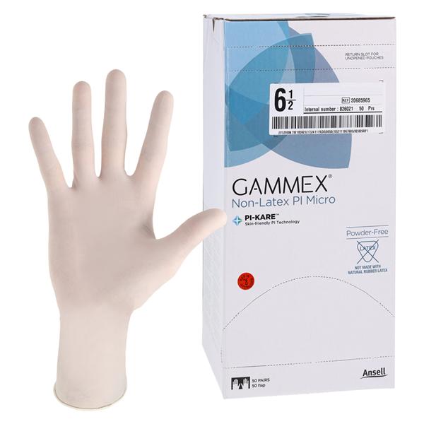 GAMMEX Non-Latex PI Micro Polyisoprene Surgical Gloves 6.5 White