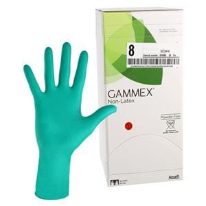 GAMMEX Non-Latex Neoprene Surgical Gloves 8 Standard Green, 4 BX/CA