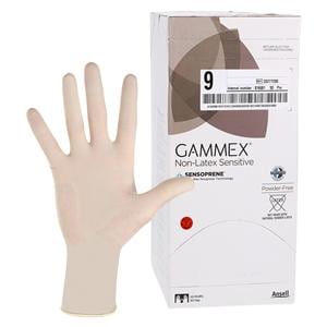GAMMEX Non-Latex Sensitive Neoprene Surgical Gloves 9 Standard Natural, 4 BX/CA