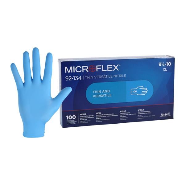MICROFLEX Versatility Nitrile Exam Gloves X-Large Standard Light Blue NS